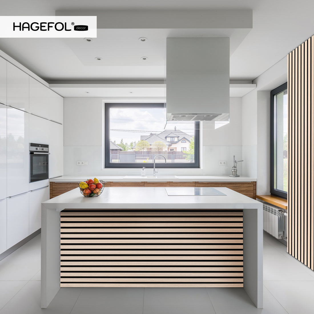 HAGEFOL® Akustikpaneele, 120x60 cm, Eiche, 2 Stück