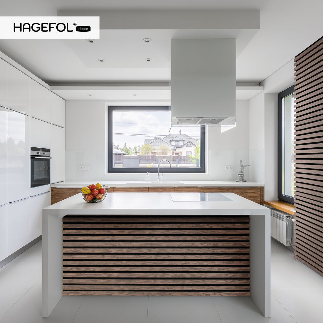 HAGEFOL® Akustikpaneele, 120x60 cm, Walnuss, 2 Stück