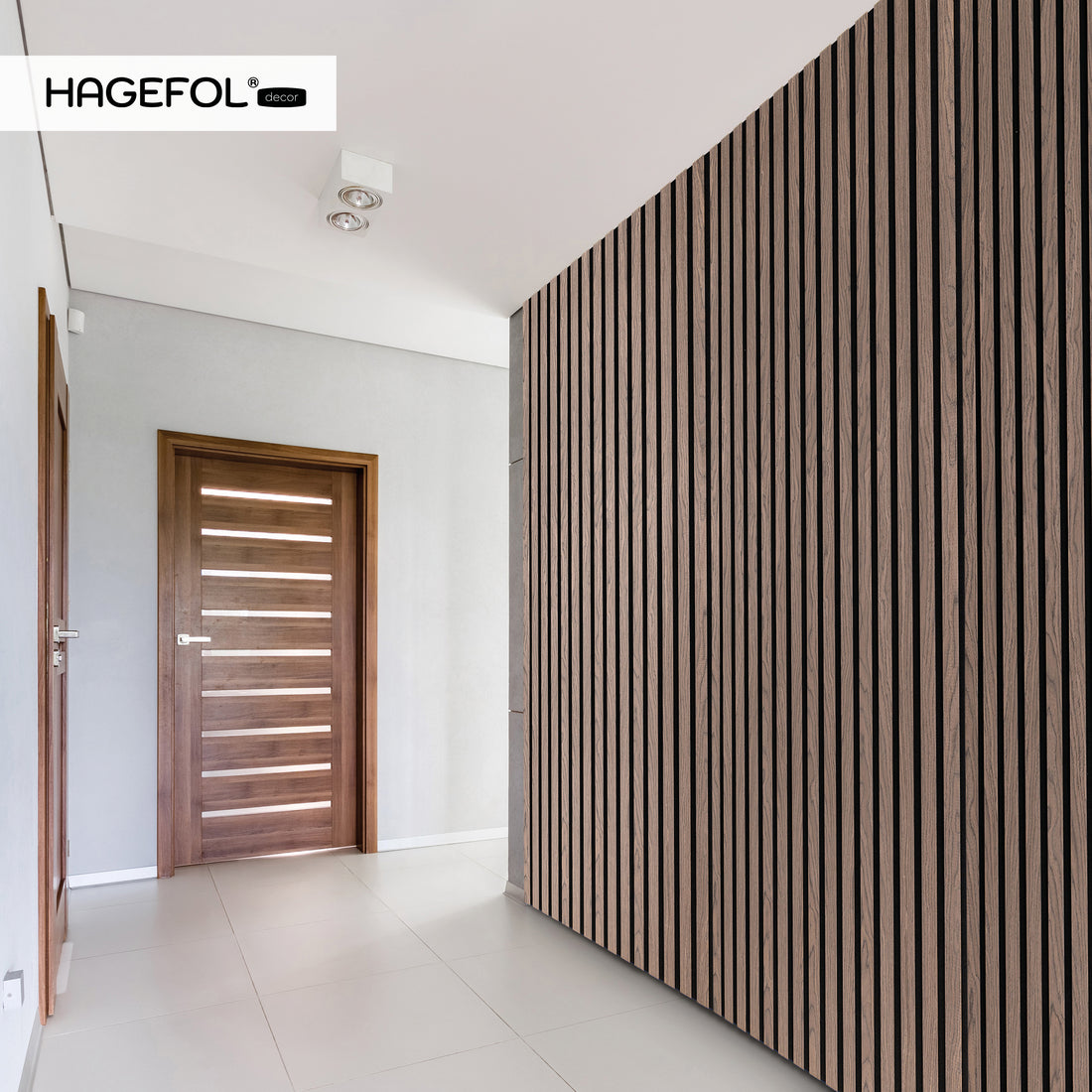 HAGEFOL® Akustikpaneele, 120x60 cm, Walnuss, 2 Stück