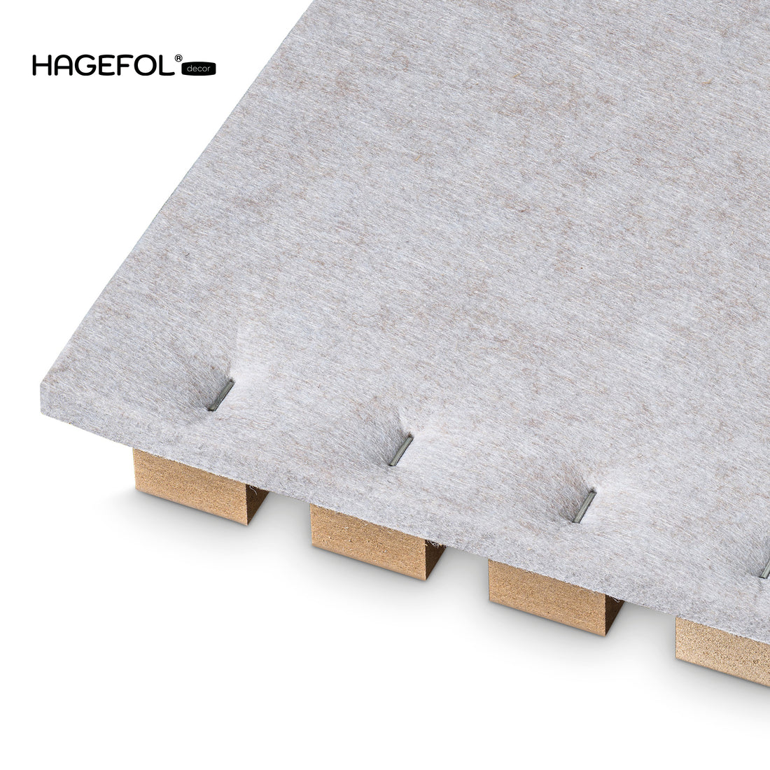 HAGEFOL® Akustikpaneele, 240x60 cm, Eiche - Filz Beige