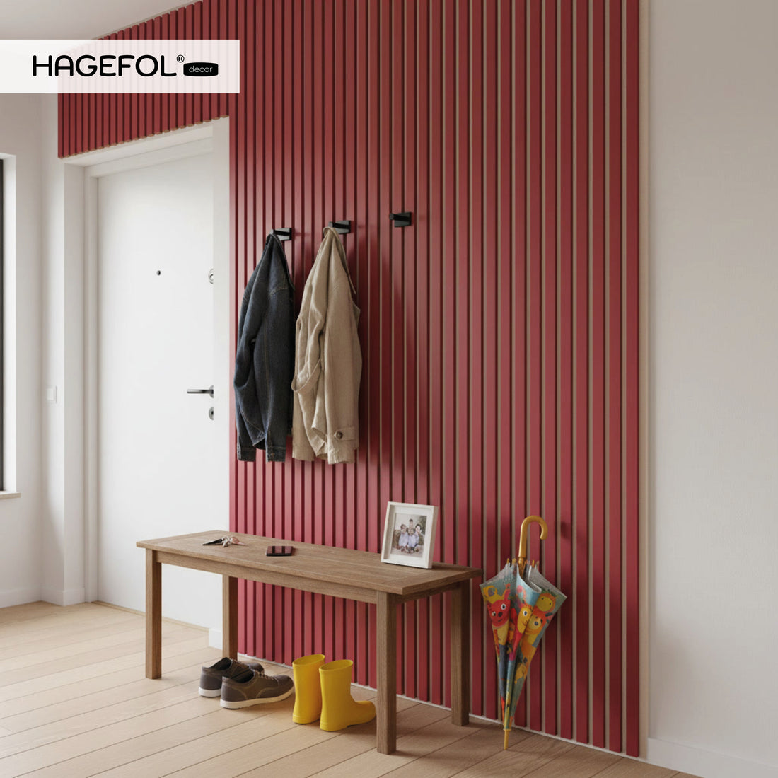 HAGEFOL® Akustikpaneele, 240x60 cm, Mauve