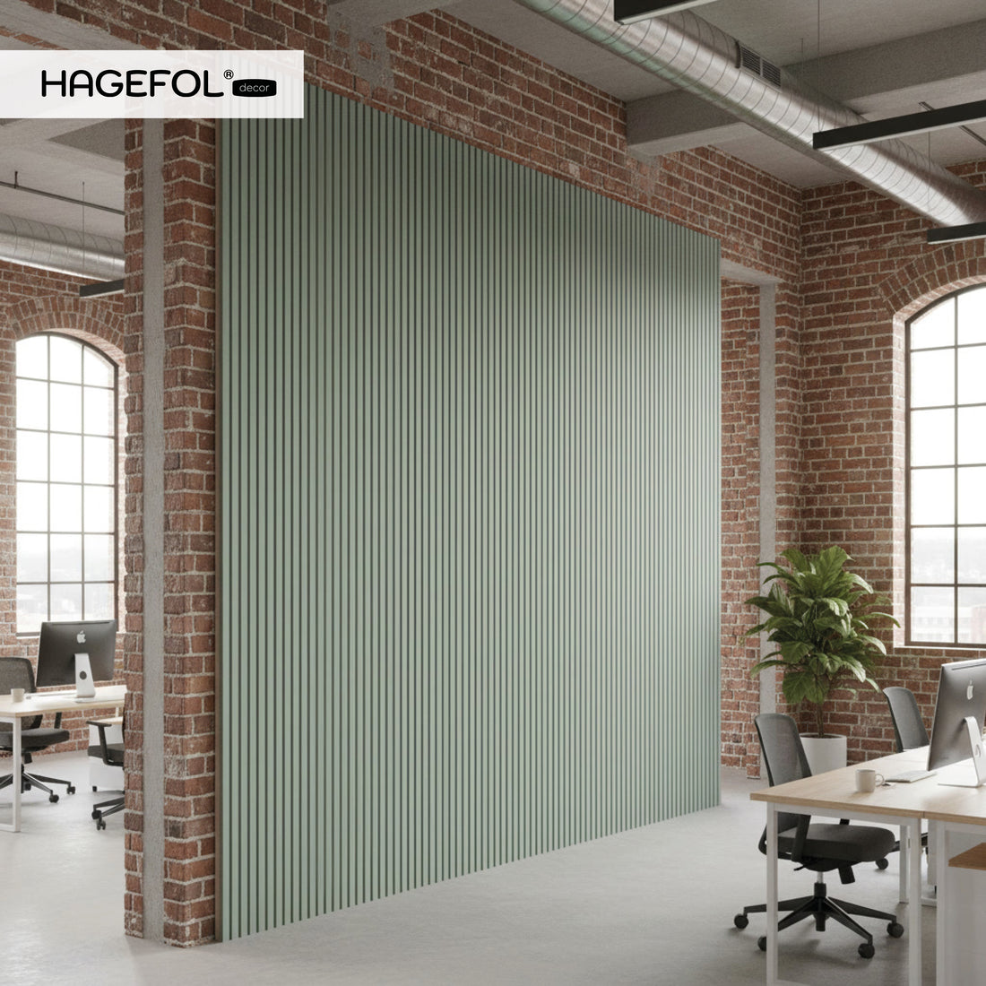 HAGEFOL® acoustic panels wood, 240x60 cm, oak