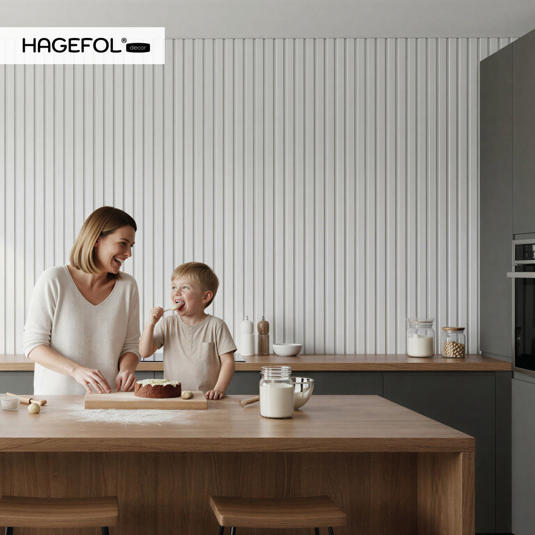 HAGEFOL® acoustic panels wood, 240x60 cm, oak