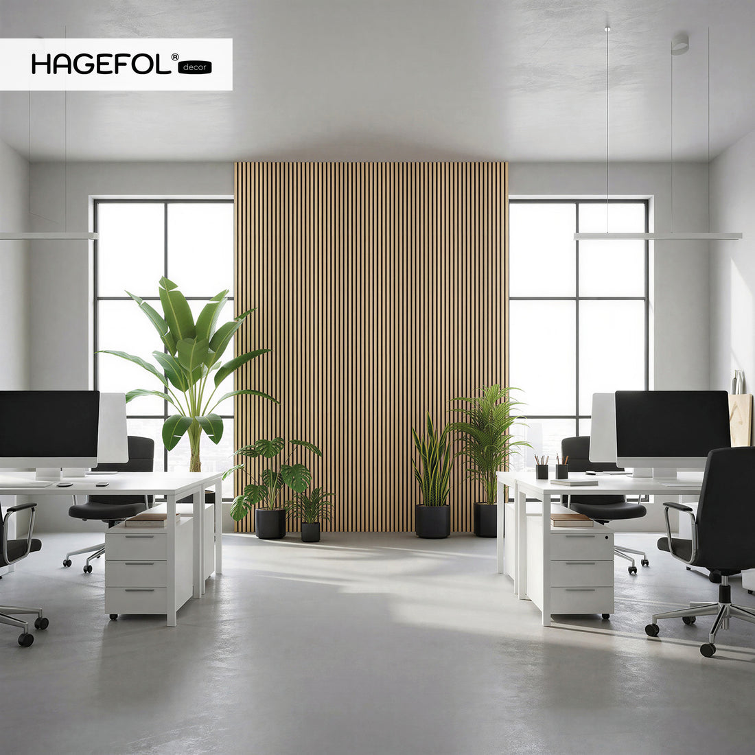 HAGEFOL® Akustikpaneele EasyFix, Selbstklebend, 240x56 cm, Eiche