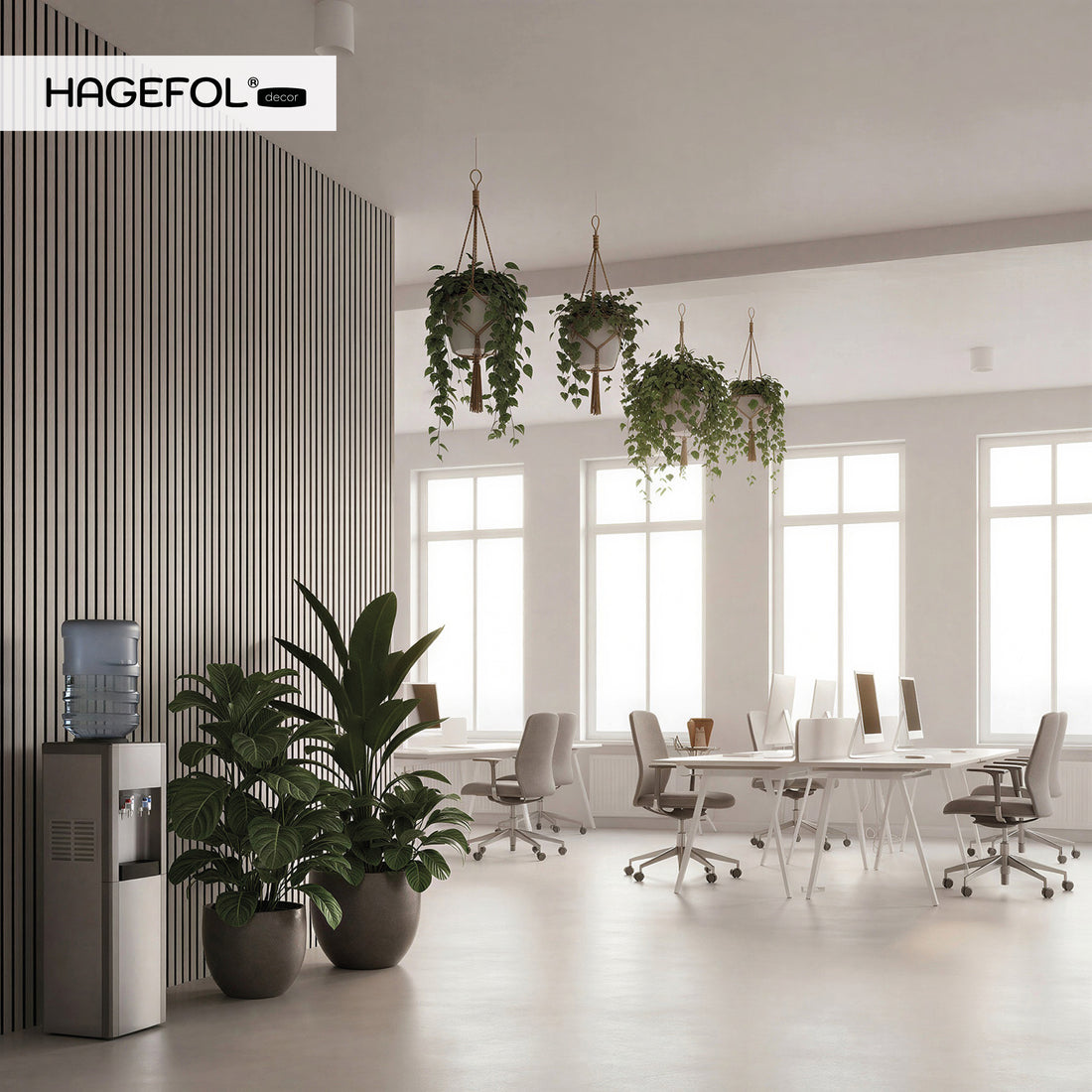 HAGEFOL® Akustikpaneele EasyFix, Selbstklebend, 240x56 cm, Grau
