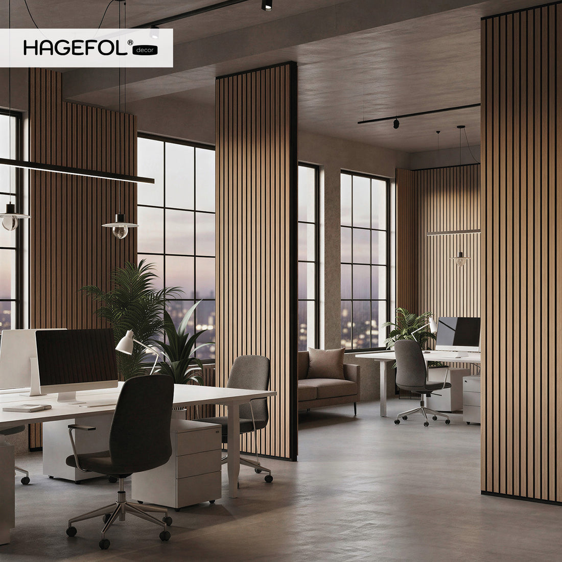 HAGEFOL® Akustikpaneele EasyFix, Selbstklebend, 240x56 cm, Walnuss